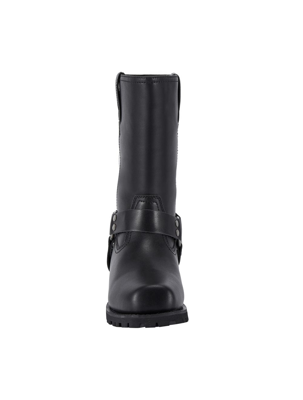 Mid Calf Biker Boots