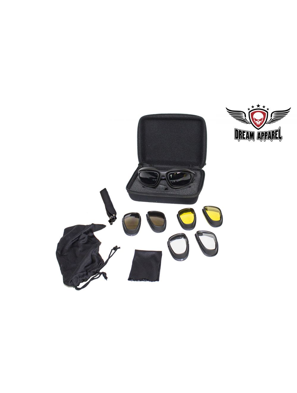 Goggles Set With Carrying Case & Changeable Lens