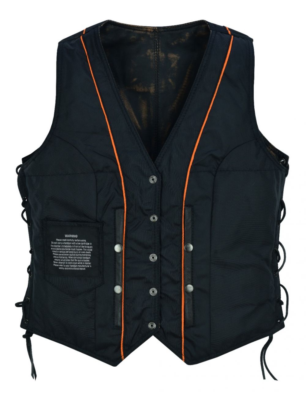 Women's Brown Studded Vest